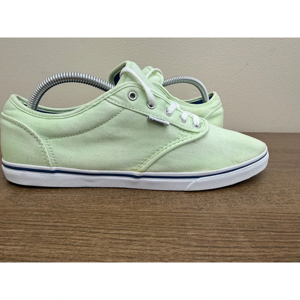 Womens Vans Atwood Low Canvas Lime Green Classic Sneakers Shoes  W-11